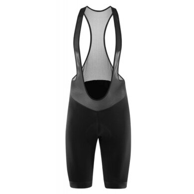 Löffler Fahrradhose Bib-Shorts Bike Basic (atmungsaktiv, schnelltrocknend, enganliegend) schwarz/grau Herren