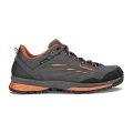 Lowa Wanderschuhe Delago Low GTX (Trekking, Spaltleder, wasserdicht) anthrazitgrau/flame Herren