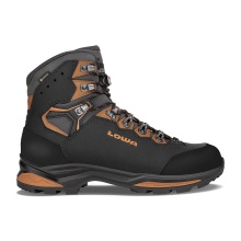 Lowa Wanderschuhe Camino Evo GTX (Trekking, Nubukleder, wasserdicht) schwarz/orange Herren