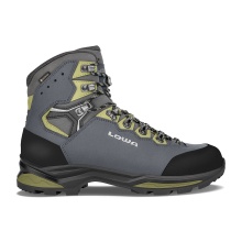 Lowa Wanderschuhe Camino Evo GTX (Trekking, Nubukleder, wasserdicht) stahlblau/kiwi Herren