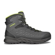 Lowa Wanderschuhe Explorer II Mid GTX (Trekking, Travel, wasserdicht) anthrazitgrau/limone Herren