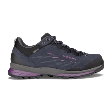 Lowa Wanderschuhe Delago GTX Low (Trekking, Spaltleder-Textil, wasserdicht) navyblau/beere Damen