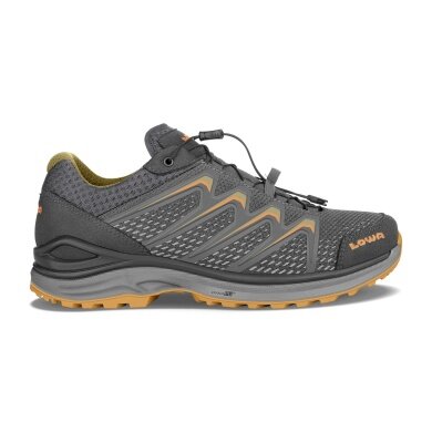 Lowa Wanderschuhe Maddox Low GTX (Multifunktion, Textil/Synthetik, wasserdicht) graphitgrau/orange Herren