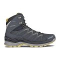 Lowa Wander-Travelschuhe Innox Pro Mid GTX (All-Terrain, Synthetik/Textil, wasserdicht) stahlblau/senfgelb Herren