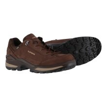 Lowa Wanderschuhe Renegade Low GTX (All-Terrain, wasserdicht) espressobraun/beige Herren