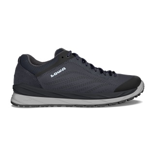 Lowa Alltag-Travelschuhe Malta Low GTX (Veloursleder, wasserdicht) navyblau/eisblau Damen