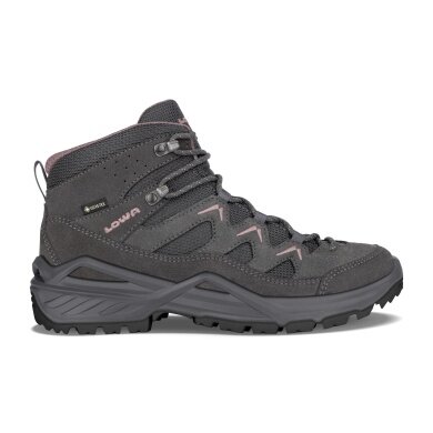 Lowa Wanderschuhe Sirkos Evo GTX Mid (wasserdicht) graphitgrau/altrosa Damen