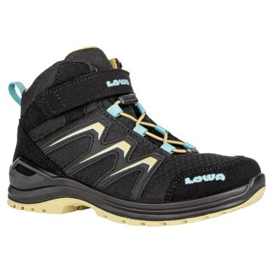 Lowa Wanderschuhe Maddox Mid GTX Junior (Textil/Synthetik, wasserdicht) schwarz/senf Kinder