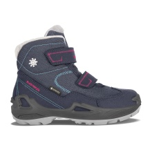 Lowa Winterschuhe Milo GTX (wasserdicht) navyblau/magenta Kinder