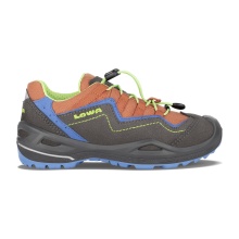 Lowa Multifunktionsschuhe Robin EVO GTX Low (wasserdicht, Veloursleder) graphitgrau/blau Kinder