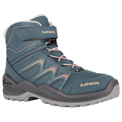 Lowa Winterschuhe Maddox Warm GTX Kid (wasserdicht) petrolblau/rose Kinder