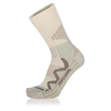 Lowa Wandersocke Crew 4-Season Pro (Merinowolle, hoher Tragekomfort) desert beige - 1 Paar