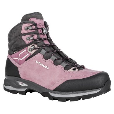 Lowa Wanderschuhe Lady Light GTX (Trekking, Nubukleder, wasserdicht) altrosa/schwarz Damen