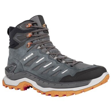 Lowa Wanderschuhe Innovo Mid GTX (All-Terrain, Veloursleder, wasserdicht) rauchgrün/flame Herren