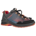 Lowa Wander-Travelschuhe Carezza GTX Low Junior (Synthetik/Textil, wasserdicht) anthrazitgrau/orange Kinder