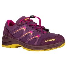 Lowa Wanderschuhe Maddox Low GTX Junior (Textil/Synthetik, wasserdicht) grape/fuchsia Kinder