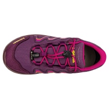 Lowa Wanderschuhe Maddox Low GTX Junior (Textil/Synthetik, wasserdicht) grape/fuchsia Kinder