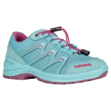 Lowa Wanderschuhe Maddox Low GTX Junior (Textil/Synthetik, wasserdicht) baltikblau/fuchsia Kinder