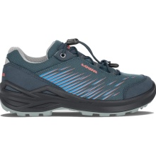 Lowa Wanderschuhe Zirrox Low GTX (Multifunktion, wasserdicht) stahlblau/rose Kleinkinder