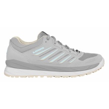 Lowa Alltag-Travelschuhe Axos Low GTX (All-Terrain, wasserdicht) hellgrau/aquamarine Damen