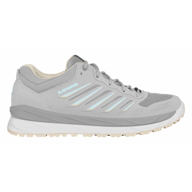 Lowa Alltag-Travelschuhe Axos Low GTX (All-Terrain, wasserdicht) hellgrau/aquamarine Damen