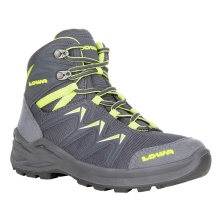 Lowa Wander-Travelschuhe Innox Pro MID GTX Junior (Synthetik/Textil, wasserdicht) stahlblau/limone Kleinkinder