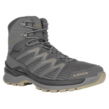 Lowa Wander-Travelschuhe Innox Pro Mid GTX (All-Terrain, Synthetik/Textil, wasserdicht) graphitegrau/braun Herren