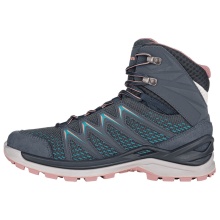 Lowa Wander-Travelschuhe Innox Pro Mid GTX (All-Terrain, Synthetik/Textil, wasserdicht) stahlblau/rose Damen