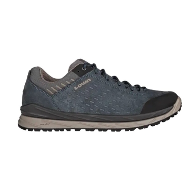 Lowa Alltag-Travelschuhe Malta Low GTX (Veloursleder, wasserdicht) stahlblau Herren