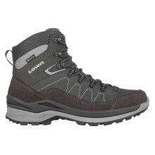 Lowa Wander-Travelschuhe Toro Pro Mid GTX (Velours-Nubukleder, wasserdicht) anthrazitgrau Herren