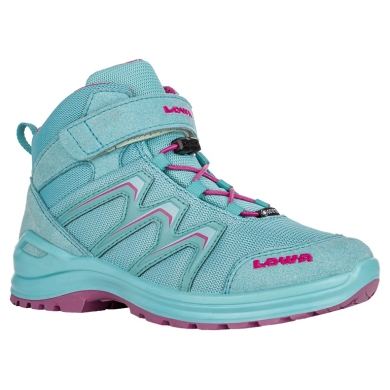 Lowa Wanderschuhe Maddox Mid GTX Junior (Textil/Synthetik, wasserdicht) baltikblau/fuchsia Kinder