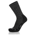 Lowa Wandersocke Crew Winter (Materialmix, hoher Tragekomfort) grau/schwarz - 1 Paar