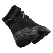 Lowa Wanderschuhe Renegade Mid GTX (All-Terrain, Nubukleder, wasserdicht) 2024 asphaltgrau/türkis Damen