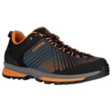 Lowa Wandersschuhe Carezza GTX Low 2024 (Synthetik, Trekking, wasserdicht) anthrazitgrau/orange Herren