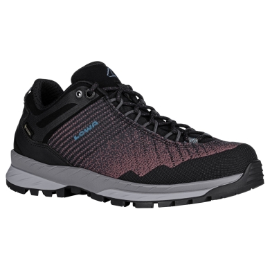 Lowa Wanderschuhe Carezza GTX Low (Trekking, Textil/Synthetik, wasserdicht) schwarz/altrosa Damen