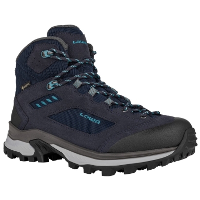 Lowa Wanderschuhe Corvara Mid GTX (Trekking, Veloursleder/Textil, wassderdicht) navyblau/arktis Damen