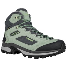 Lowa Wanderschuhe Corvara Mid GTX (Trekking, Veloursleder/Textil, wassderdicht) patinagrün/grau Damen