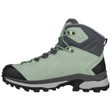 Lowa Wanderschuhe Corvara Mid GTX (Trekking, Veloursleder/Textil, wassderdicht) patinagrün/grau Damen