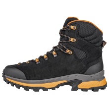 Lowa Wanderschuhe Corvara Mid GTX (Trekking, Veloursleder/Textil, wassderdicht) schwarz/orange Herren