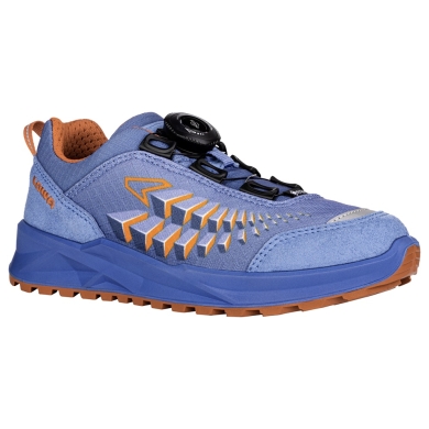 Lowa Wanderschuhe Ferrox Low GTX (Textil/Synthetik, wasserdicht) blau/orange Kinder