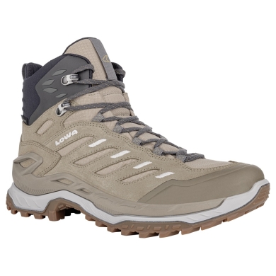 Lowa Wanderschuhe Innovo Mid GTX (All-Terrain, Veloursleder, wasserdicht) braun/grau Damen