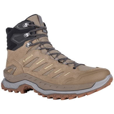 Lowa Wanderschuhe Innovo Mid GTX (All-Terrain, Veloursleder, wasserdicht) braun/grau Herren