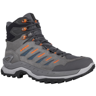 Lowa Wanderschuhe Innovo Mid GTX (All-Terrain, Veloursleder, wasserdicht) dunkelgrau/petrol Herren