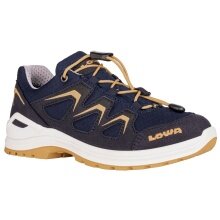 Lowa Wanderschuhe Innox Evo GTX LO (Textil/Synthetik, wasserdicht) navyblau/currygelb Kinder