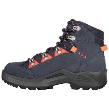 Lowa Wanderschuhe Kody Evo GTX Mid Junior (Veloursleder, wasserdicht) stahlblau/orange Kinder