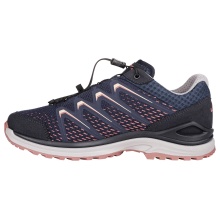 Lowa Wanderschuhe Maddox Low GTX (Multifunktion, Textil/Synthetik, wasserdicht) navyblau/champagner Damen