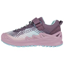 Lowa Wanderschuhe Merger GTX Junior Velcro (Multifunktion, wasserdicht, Klett­ver­schluss) rosa/arktisblau Kleinkinder