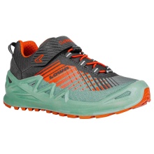 Lowa Wanderschuhe Merger GTX Junior Velcro (Multifunktion, wasserdicht, Klett­ver­schluss) arktisblau/flame Kleinkinder