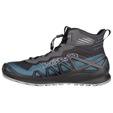 Lowa Wanderschuhe Merger Mid GTX (All-Terrain, Synthetik/Textil, wasserdicht) stahlblau/anthrazitgrau Herren