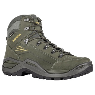 Lowa Wanderschuhe Renegade EVO Mid GTX (All-Terrain, Nubukleder, wasserdicht) olivegrün/senf Herren